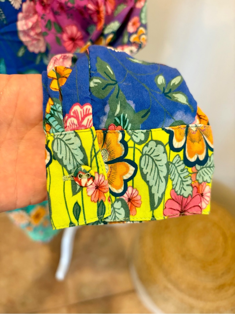 Johnny Was RAINBOW MIDI SHIRT DRESS - Picture 9 of 12